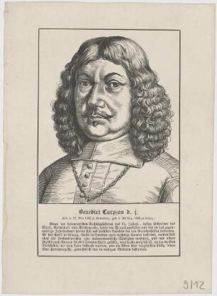 Bildnis des Benedict Carpzov d. j.