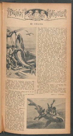 El tiburón : Páginas infantiles
