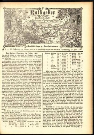 Ausgabe vom Sonntag, den 24. Februar 1901.