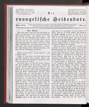 Nro. 6. Juni 1831