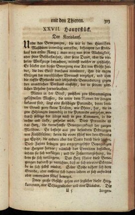 XXVII. Hauptstück. Der Kreislauf. - XXXIV. Hauptstück. Beschluß.