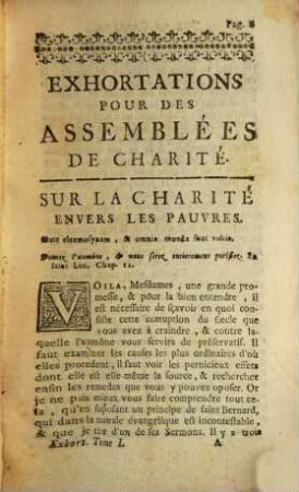 Exhortations Et Instructions Chretiennes, 1