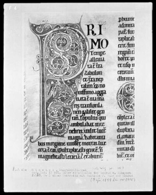 Liber matutinalis des Konrad von Scheyern — Initiale P, Folio 59recto