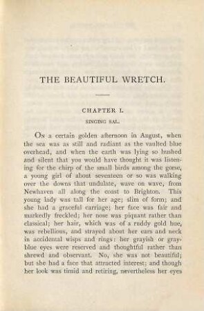 The beautiful wretch