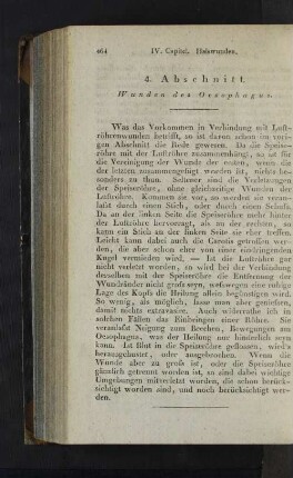 4. Abschnitt. Wunden des Oesophagus.