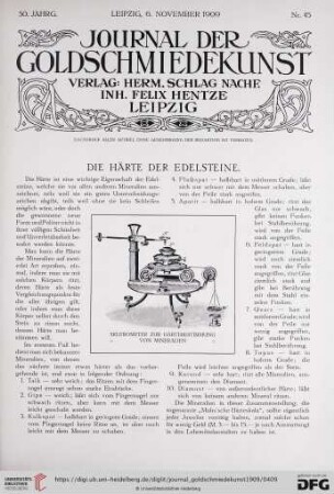 Die Härte der Edelsteine
