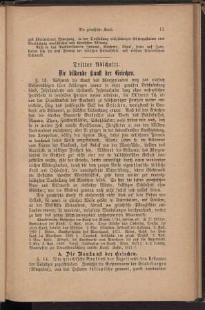 Dritter Abschnitt. Die bildende Kunst der Griechen.