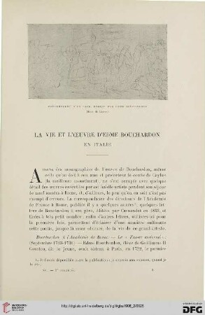 3. Pér. 40.1908: La vie et l'œuvre d'Edme Bouchardon en Italie