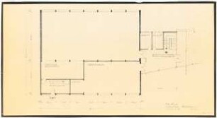 Gartenanlage Pädagogische Akademie Köln: Turnhalle: Grundriss Erdgeschoss 1:100