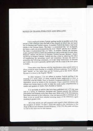 Notes On Transliteration And Spelling
