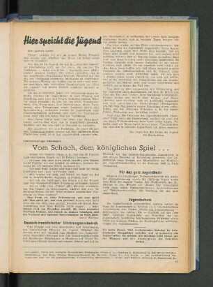 Hier spricht die Jugend