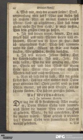 Weyhnacht-Lieder.