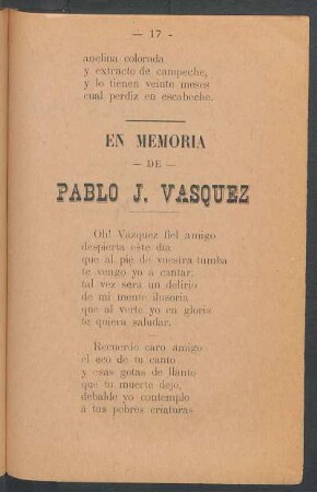 En memoria de Pablo J. Vasquez