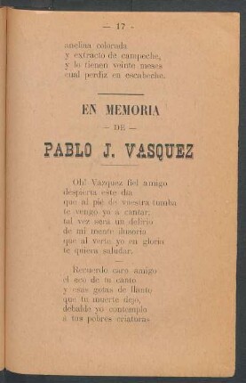 En memoria de Pablo J. Vasquez