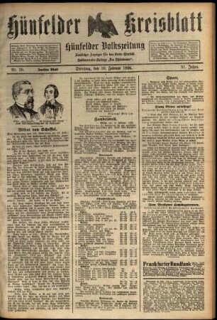 Zweite Ausgabe vom Dienstag, den 16. Februar 1926.