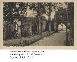 Reichelsheim im Odenwald, Schloss Reichenberg / Kapelle mit Burgeingang