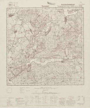 2746 Thomsdorf, Topographische Karte 1:25000 (4cm - Karte)