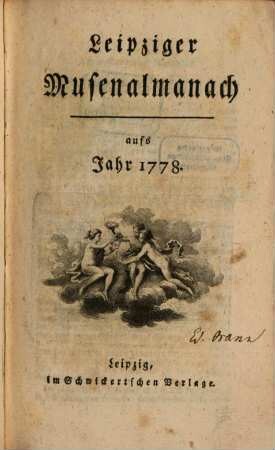 Leipziger Musenalmanach. 1778