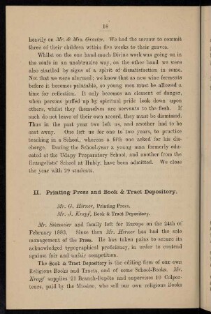 18-21, 2. Printing press and book & tract depository