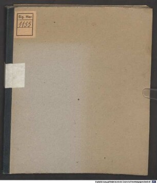 Das Mißverständniß - BSB Slg.Her 1155 : Oper in einem Aufzuge