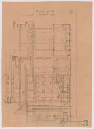 Fischer, Theodor; Neu-Ulm; Augsburger-Tor - Grundriss