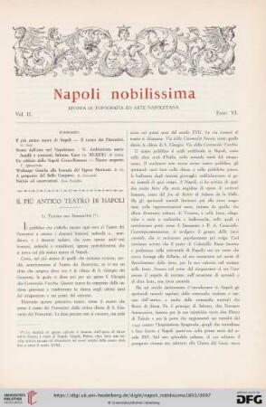 Il piú antico teatro di Napoli