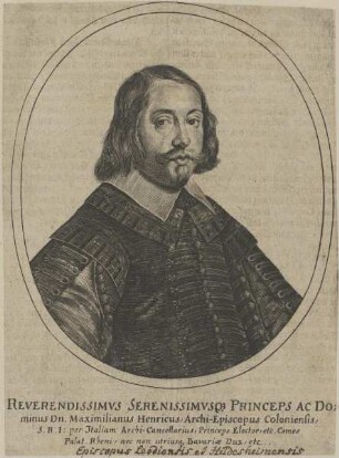 Bildnis von Maximilianus Henricus, Erzbischof von Köln