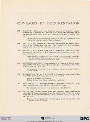 Ouvrages de Documentation (Nr. 277-285)