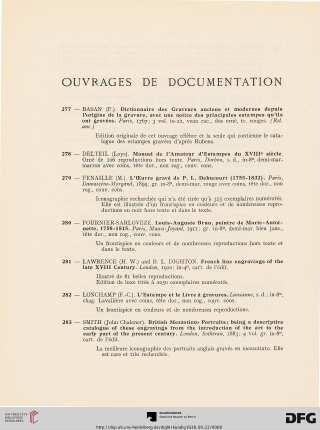 Ouvrages de Documentation (Nr. 277-285)