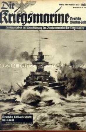 Illustrierte Halbmonatszeitschrift "Die Kriegsmarine" u.a. über die japanische Kriegsflotte