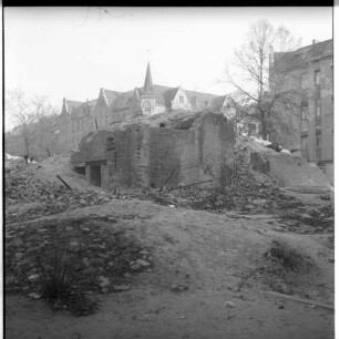 Negativ: Trümmer, Menzelstraße 5, 1953