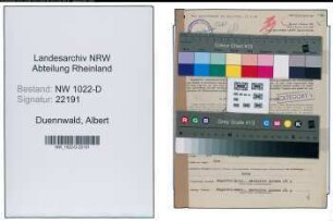 Entnazifizierung Albert Duennwald , geb. 03.03.1901 (Journalist)