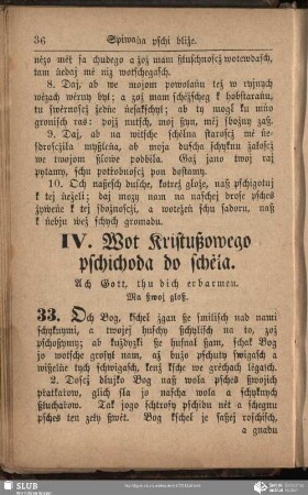 IV. Wot Kristußowego pschichoda do schėła