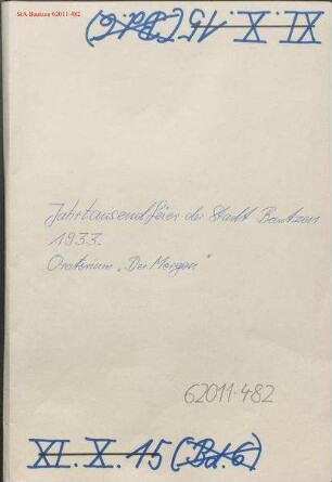Jahrtausendfeier der Stadt Bautzen 1933