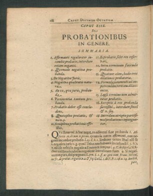 Caput XIIX. De Probationibus In Genere