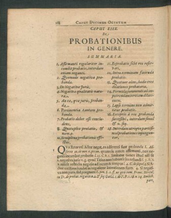 Caput XIIX. De Probationibus In Genere