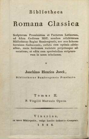 Publii Virgilii Maronis Opera
