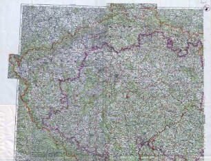 Reichskarte: Sudetenländer in 2 Blättern