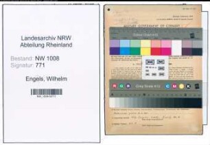 Entnazifizierung Wilhelm Engels , geb. 17.02.1898 (Schlosser)