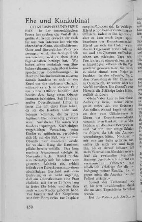Ehe und Konkubinat