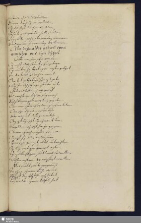 Bl. 317 ff. Von drynalder geburt eyns menschen vnd eyn byspel ...