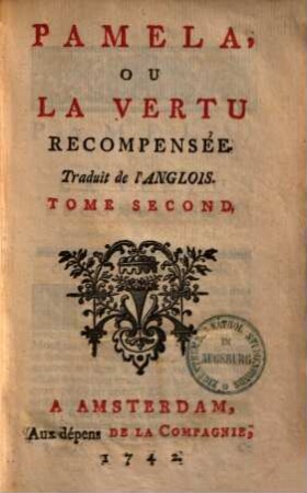 Pamela, Ou La Vertu Recompensée, 2