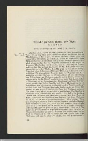 Abwehr zwischen Marne und Aisne