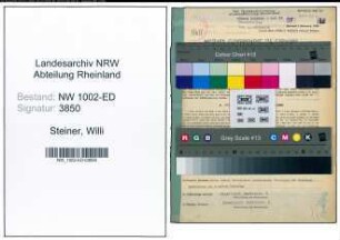 Entnazifizierung Willi Steiner, geb. 22.07.1911 (Studienassessor)