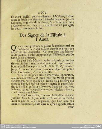 Des Signes de la Fistule à l`Anus