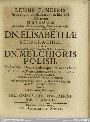 Lessus Funebris