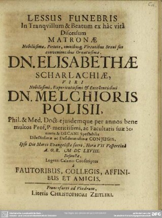 Lessus Funebris