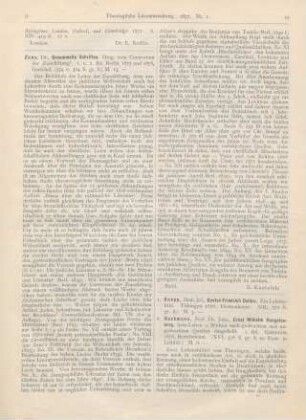 10-13 [Rezension] Bachmann, Johs., Ernst Wilhelm Hengstenberg. Sein Leben u. Wirken nach gedruckten und ungedruckten Quellen dargestellt. 1. Bd