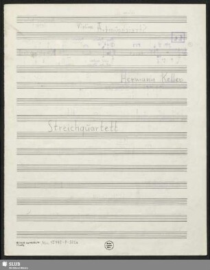 Streichquartett - Mus.15445-P-500a : strings
