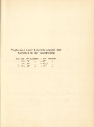 Vergleichung einiger Temperatur-Angaben ...
